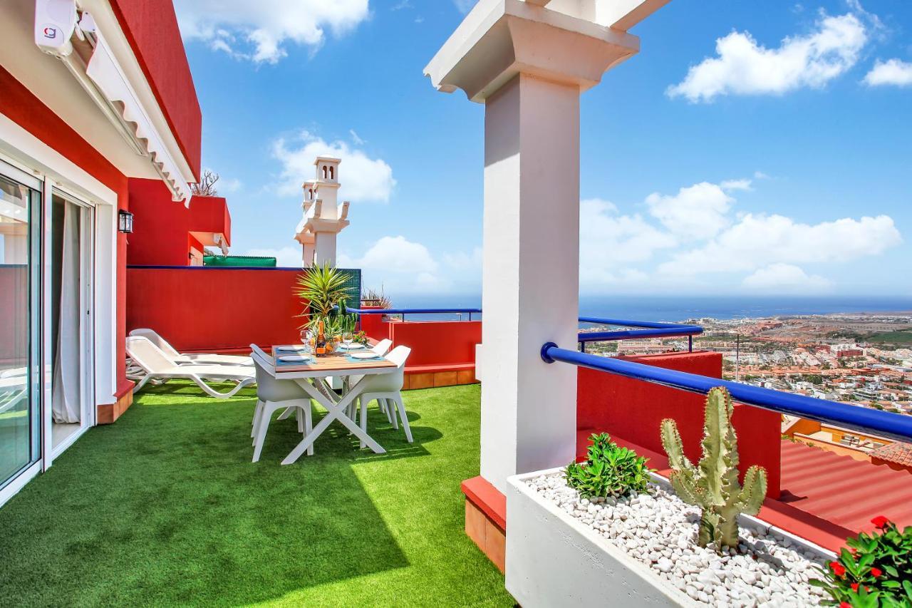 Wonderful View, Huge Terrace Solarium, Private Parking Apartment Costa Adeje  Ngoại thất bức ảnh