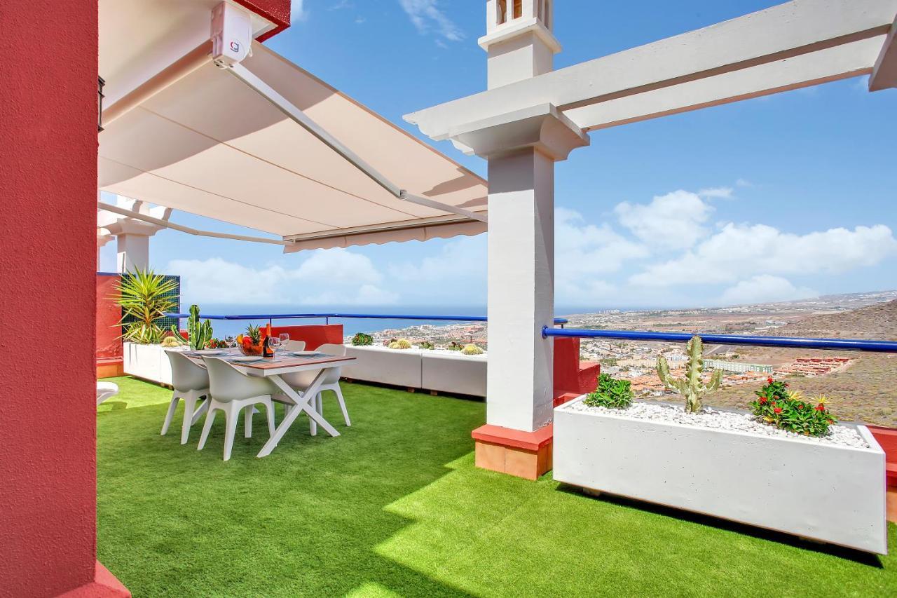 Wonderful View, Huge Terrace Solarium, Private Parking Apartment Costa Adeje  Ngoại thất bức ảnh