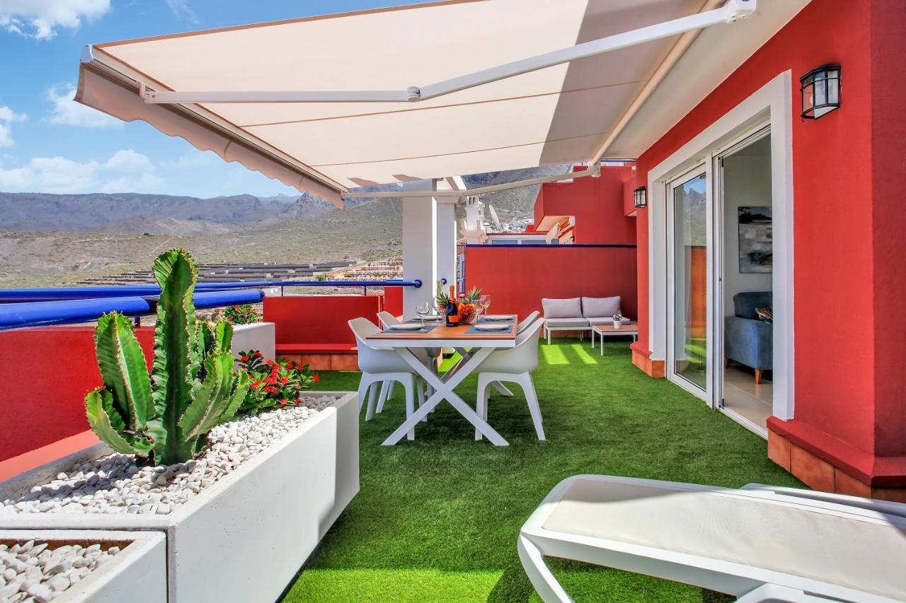 Wonderful View, Huge Terrace Solarium, Private Parking Apartment Costa Adeje  Ngoại thất bức ảnh