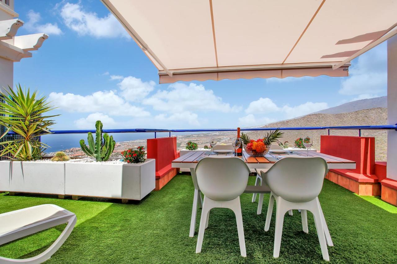 Wonderful View, Huge Terrace Solarium, Private Parking Apartment Costa Adeje  Ngoại thất bức ảnh